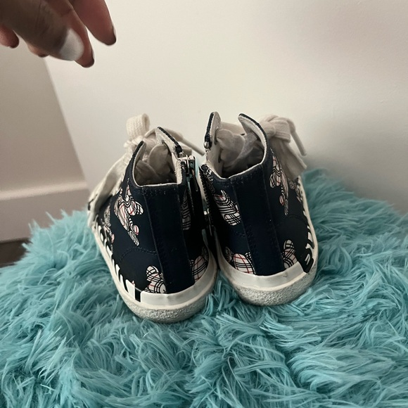 Authentic Blue Burberry Sneaker size 7C - Picture 3 of 4
